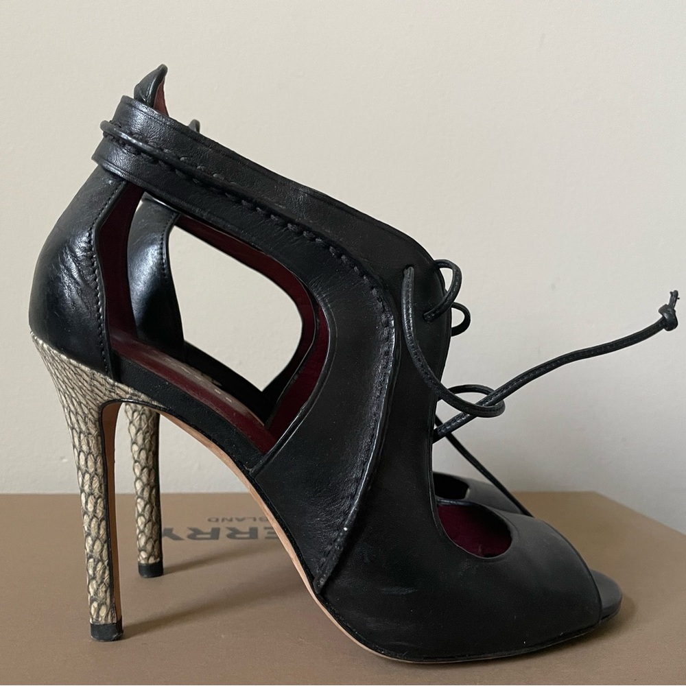 COACH high heels sandals leather size 7.5